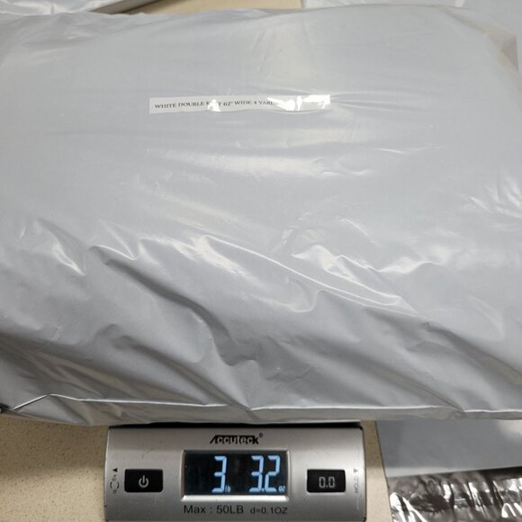 4 Yards of Vintage White Double Knit Fabric - 60" Wide - Picture 6 of 6